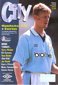 Manchester City v Everton 1995/96